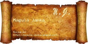Magula Janka névjegykártya